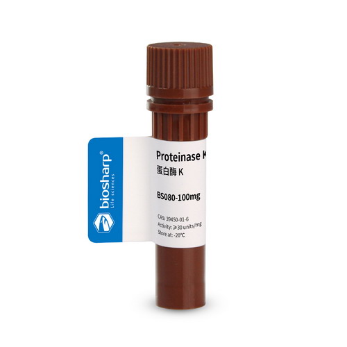 蛋白酶K Proteinase K肽链内切酶BS080-100mg 丝氨酸蛋白酶