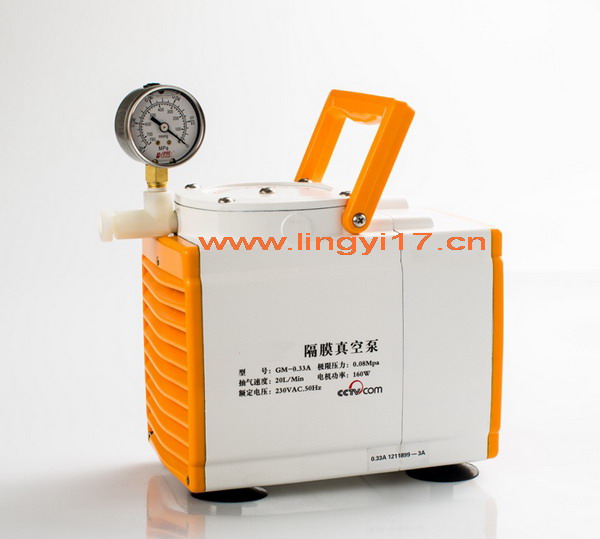 隔膜真空泵GM-0.33A防腐型，抽气速度20L/Min