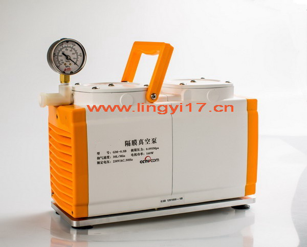 隔膜真空泵GM-0.33B防腐型，抽气速度20L/Min