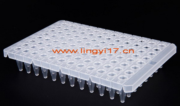 0.2mL半裙边96孔PCR板LB2010，透明，15板/盒，10盒/箱，适用于ABI 9700、Bio-Rad IQ5