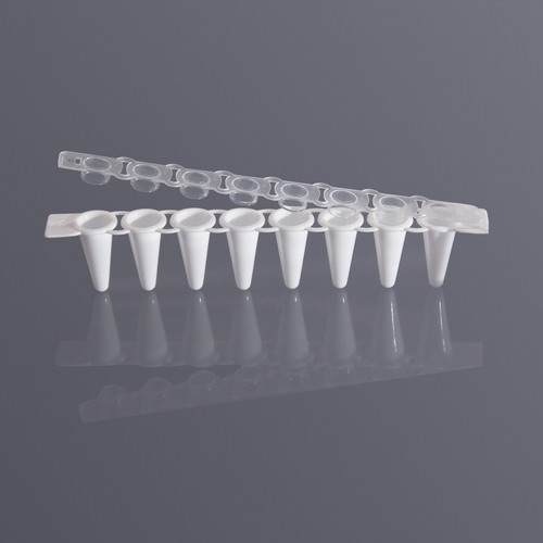 Axygen爱思进0.1mL八连管和八联管盖白色PCR-0108-LP-RT-W