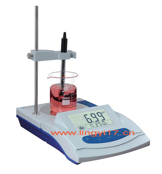 上海雷磁PHS-3G带搅拌功能 pH酸度计 标配复合电极 PH范围 -2.00～19.99